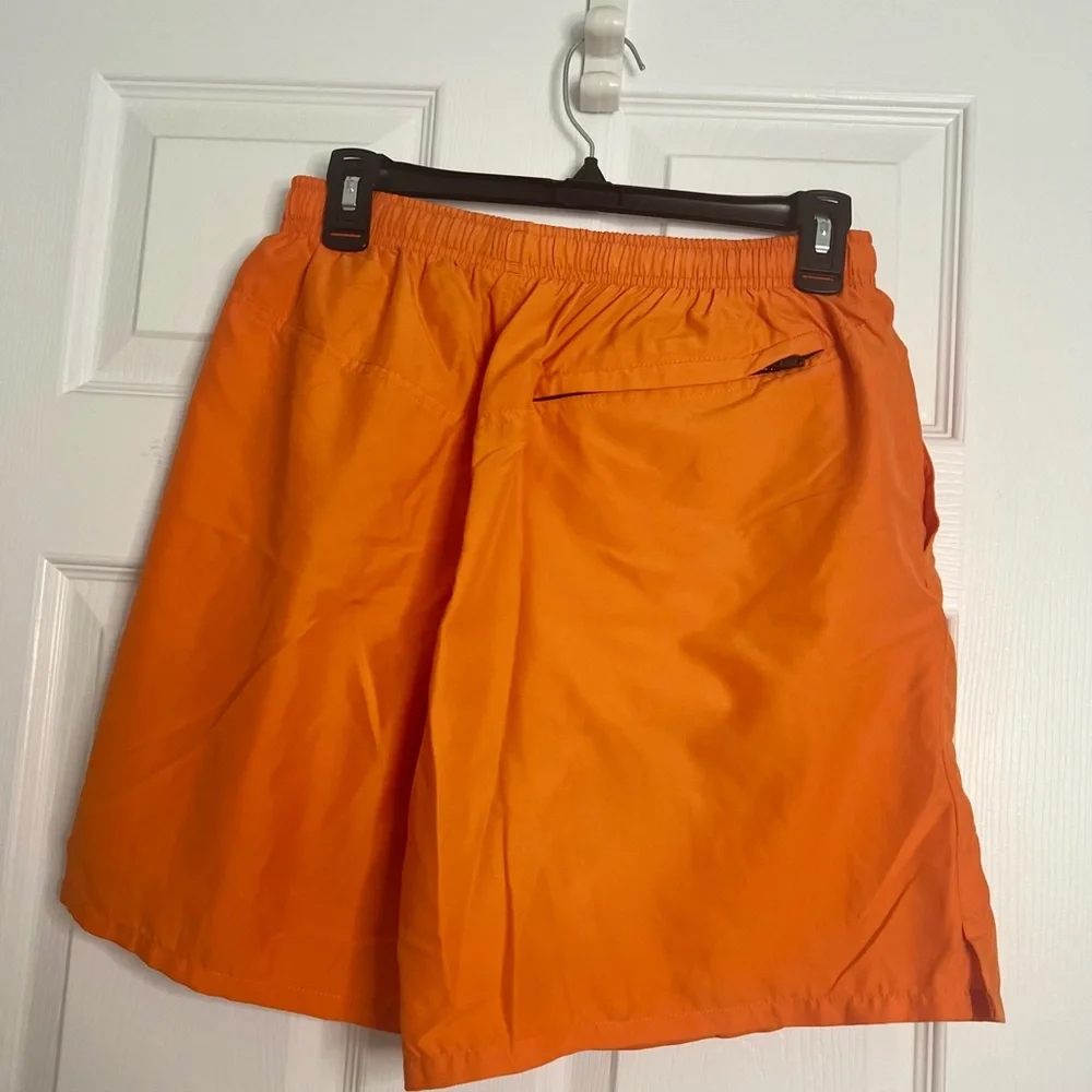 Mens Speedo Brand Swim Trunks Orange Size Medium